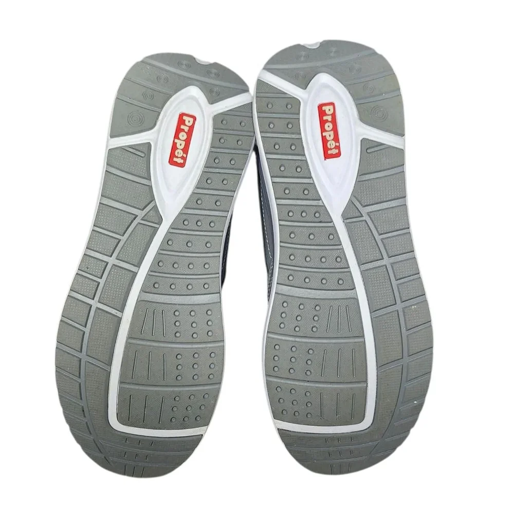 Women's Propét Leather Orthopedic Walking Shoes Sneakers Size 10 Gray - Picture 4 of 5